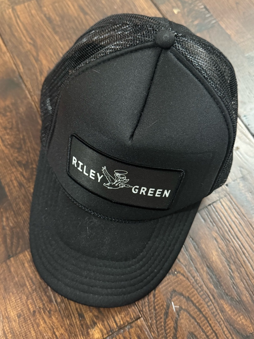 Otto Riley Green Black Patch Trucker Hat